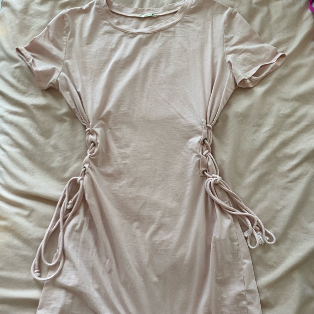 Light pink mini dress
